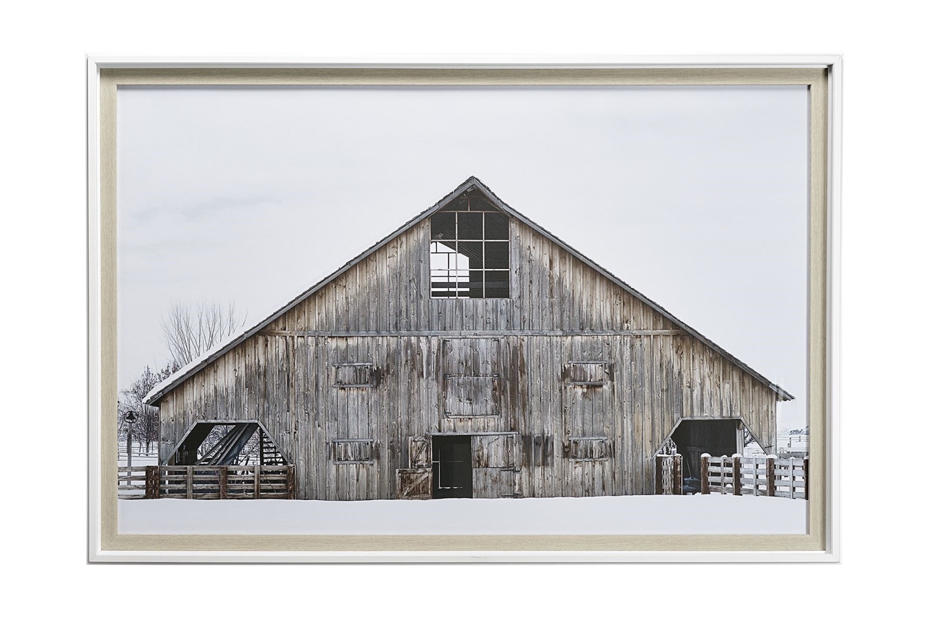 Winter Barn Framed Art