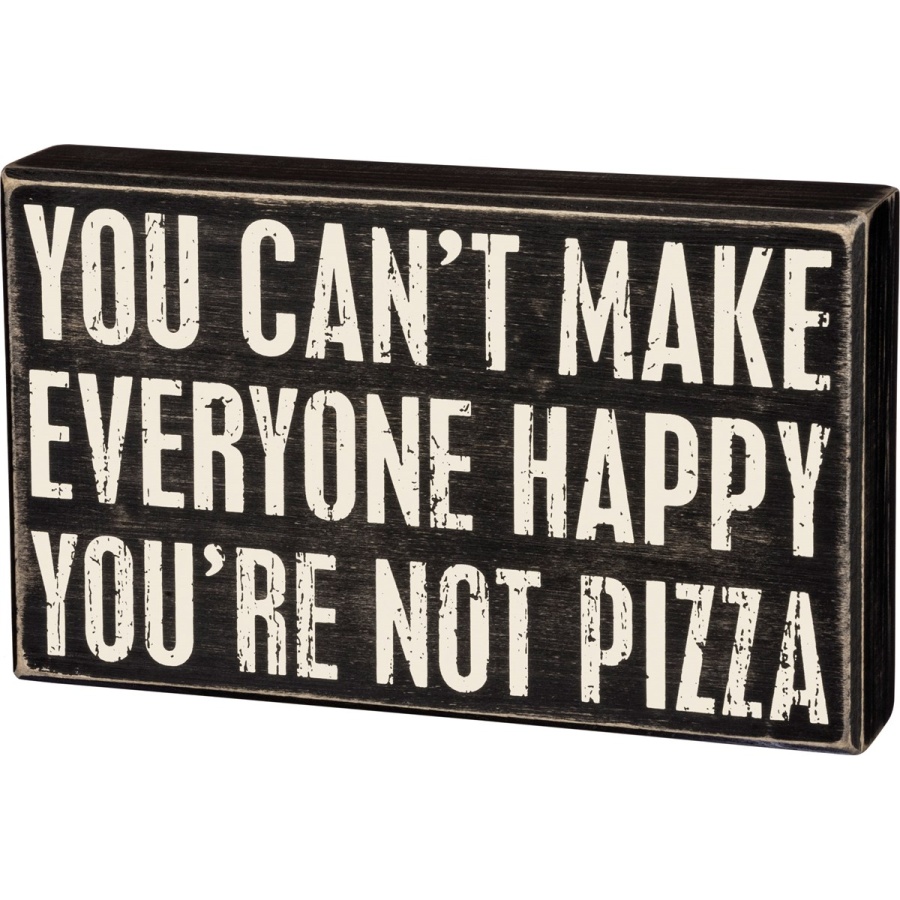 Not Pizza Box Sign
