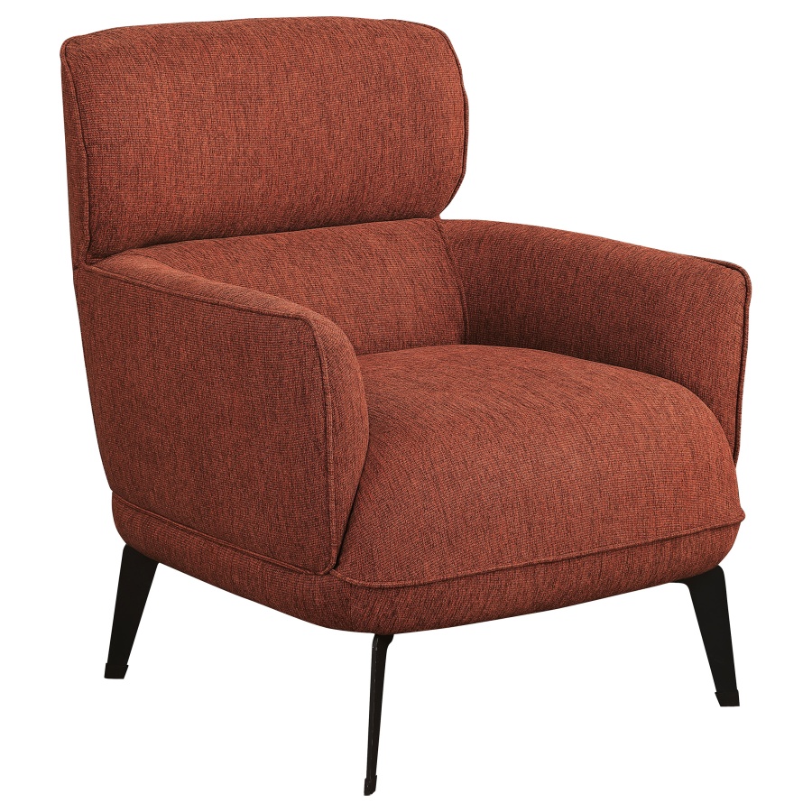 Andrea Orange High Back Accent Chair