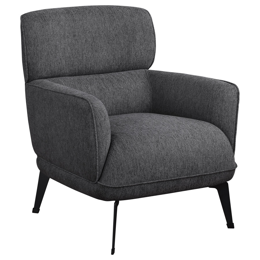 Andrea Grey High Back Accent Chair