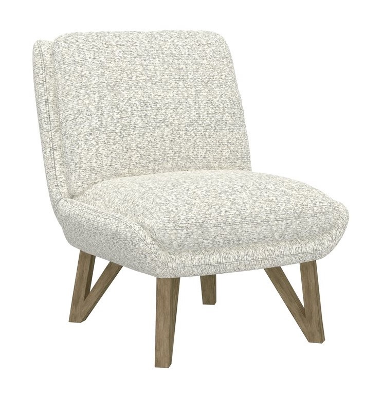 Emerson White Armless Chair