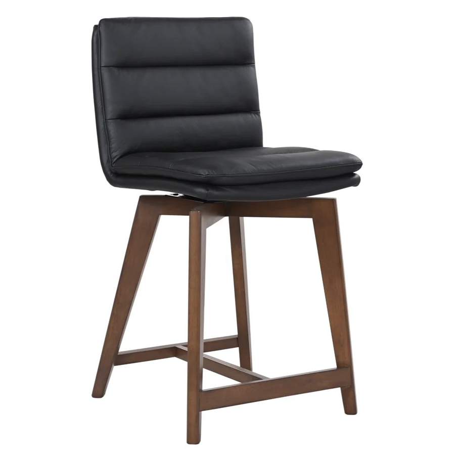 Castor Black Counter Chair