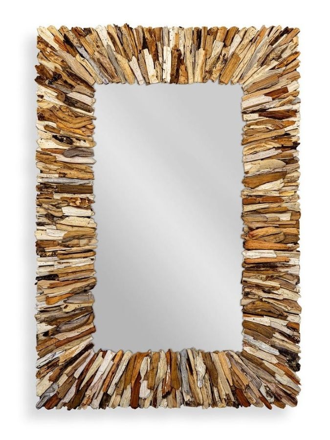 Teak Branch Mirror