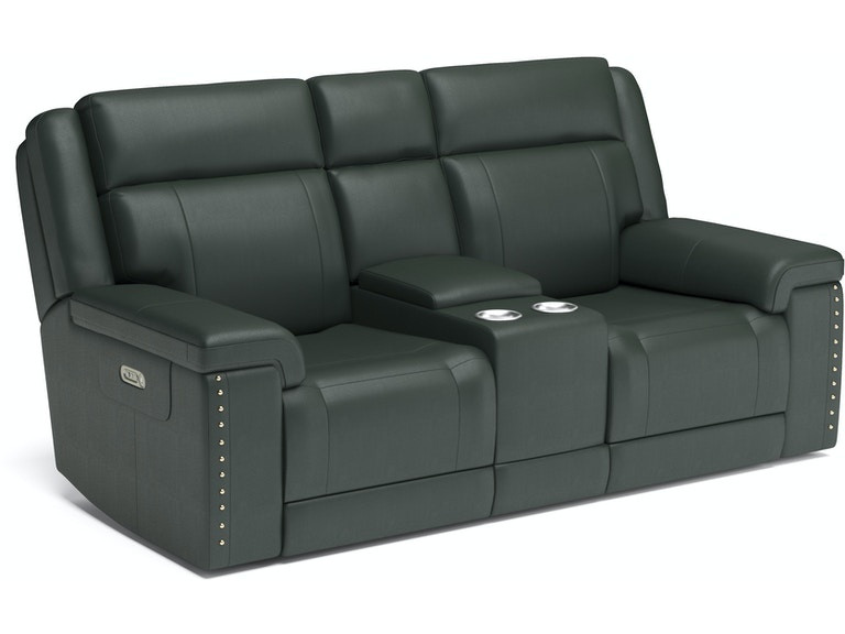 Yuma Power Reclining Loveseat with Console and Power Headrests