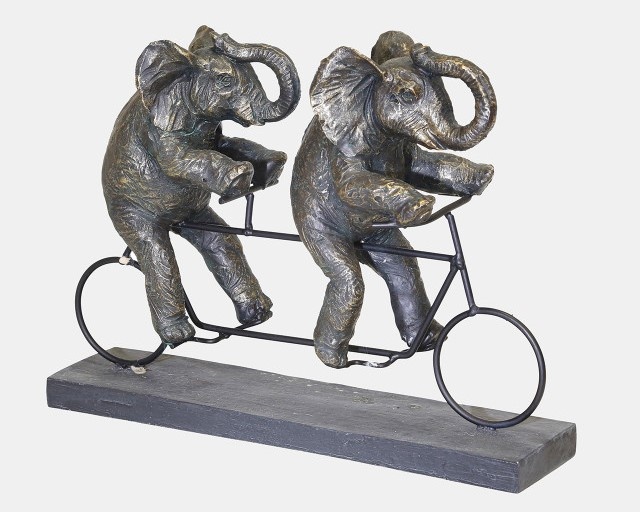 Elephants on Tandem Bike