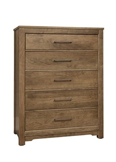 Crafted Cherry Medium 5 Drawer Chest