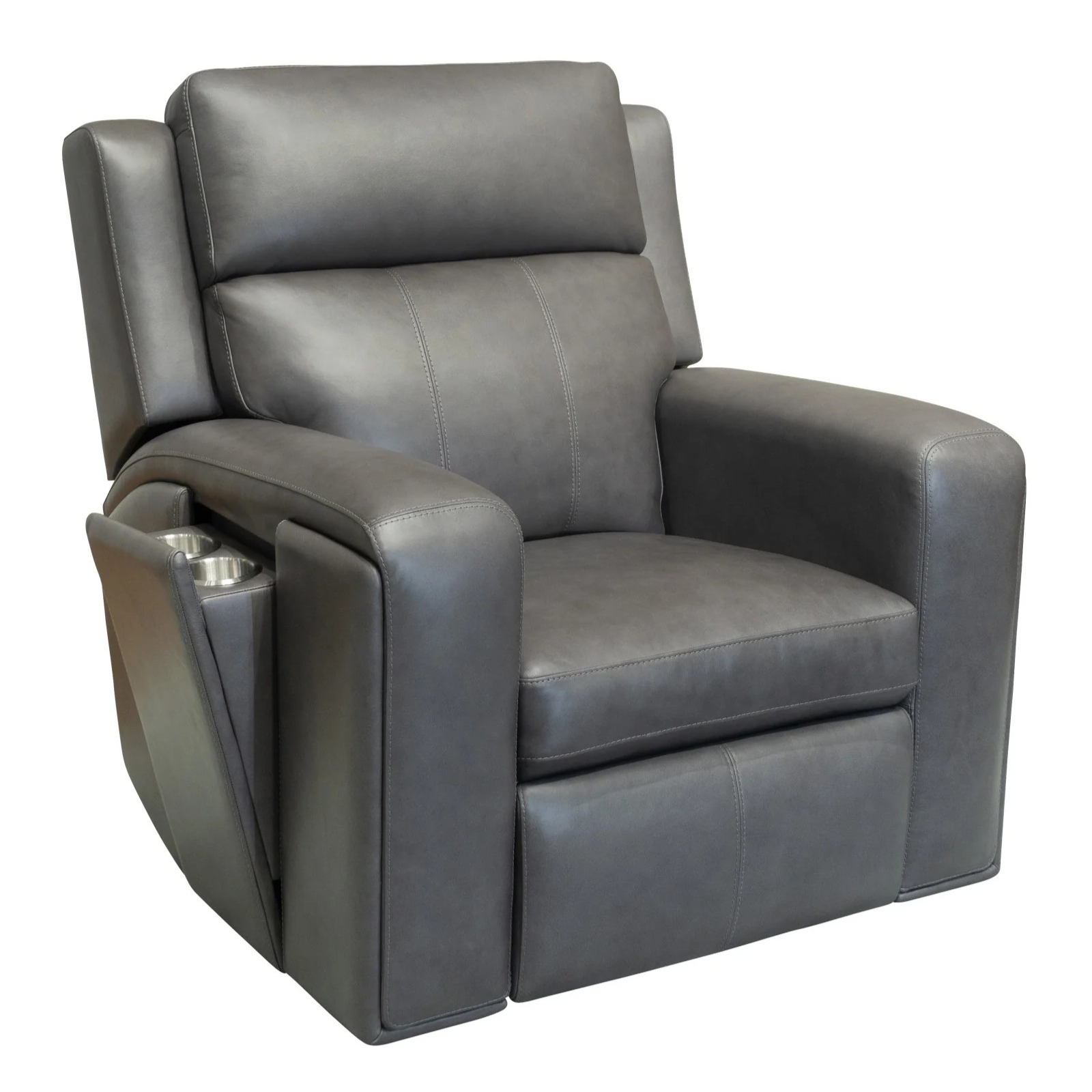 Wyatt Gunmetal Power Recliner
