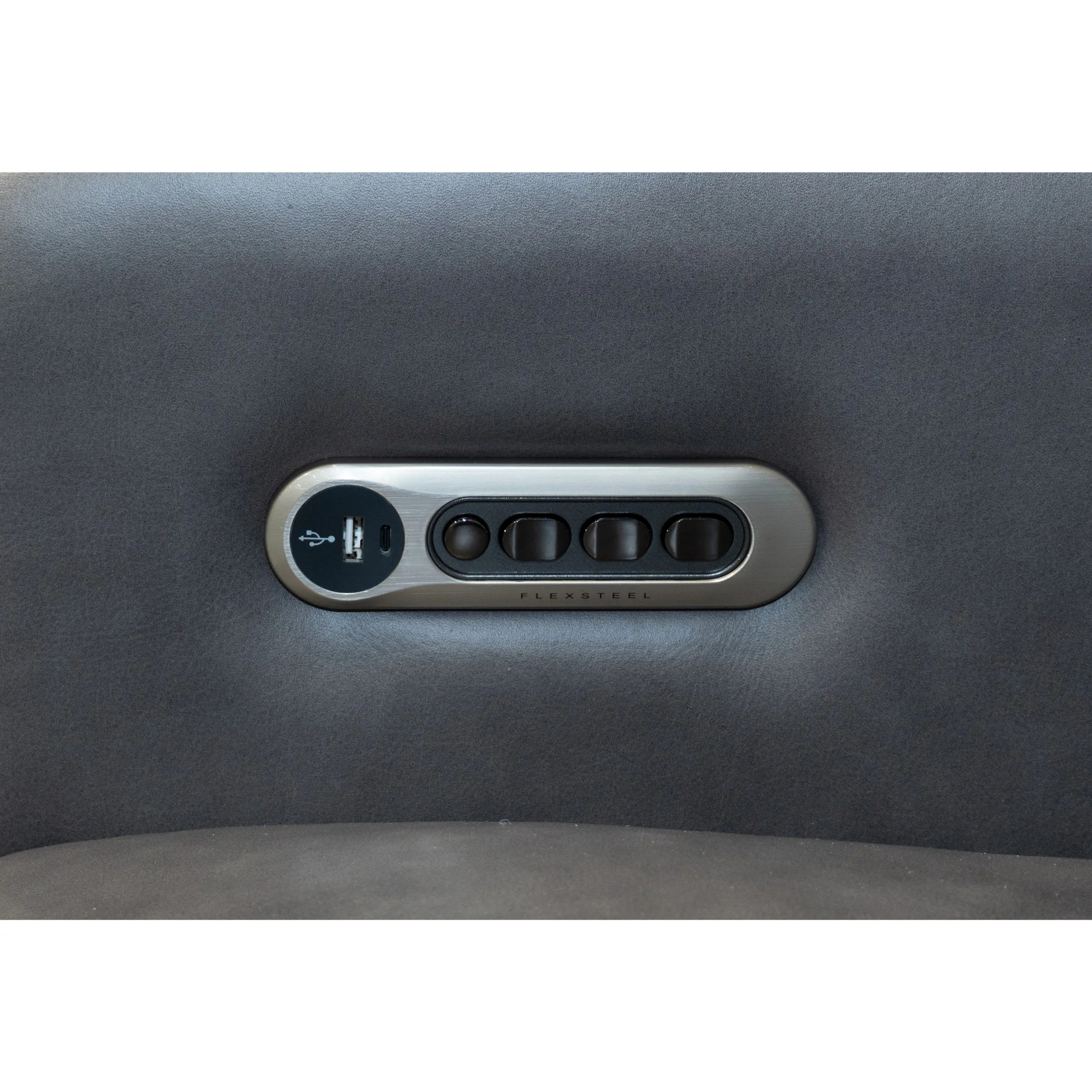 Wyatt Gunmetal Power Recliner