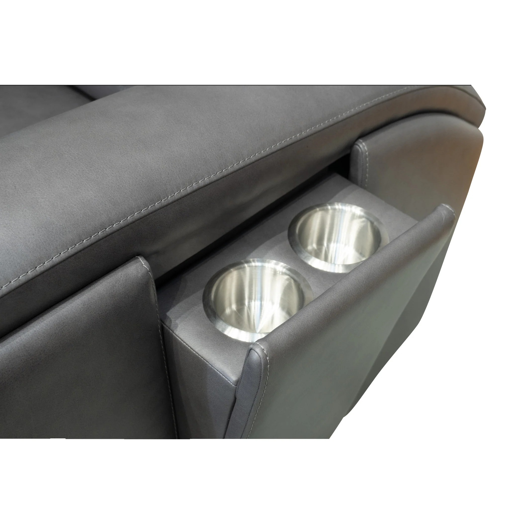 Wyatt Gunmetal Power Recliner