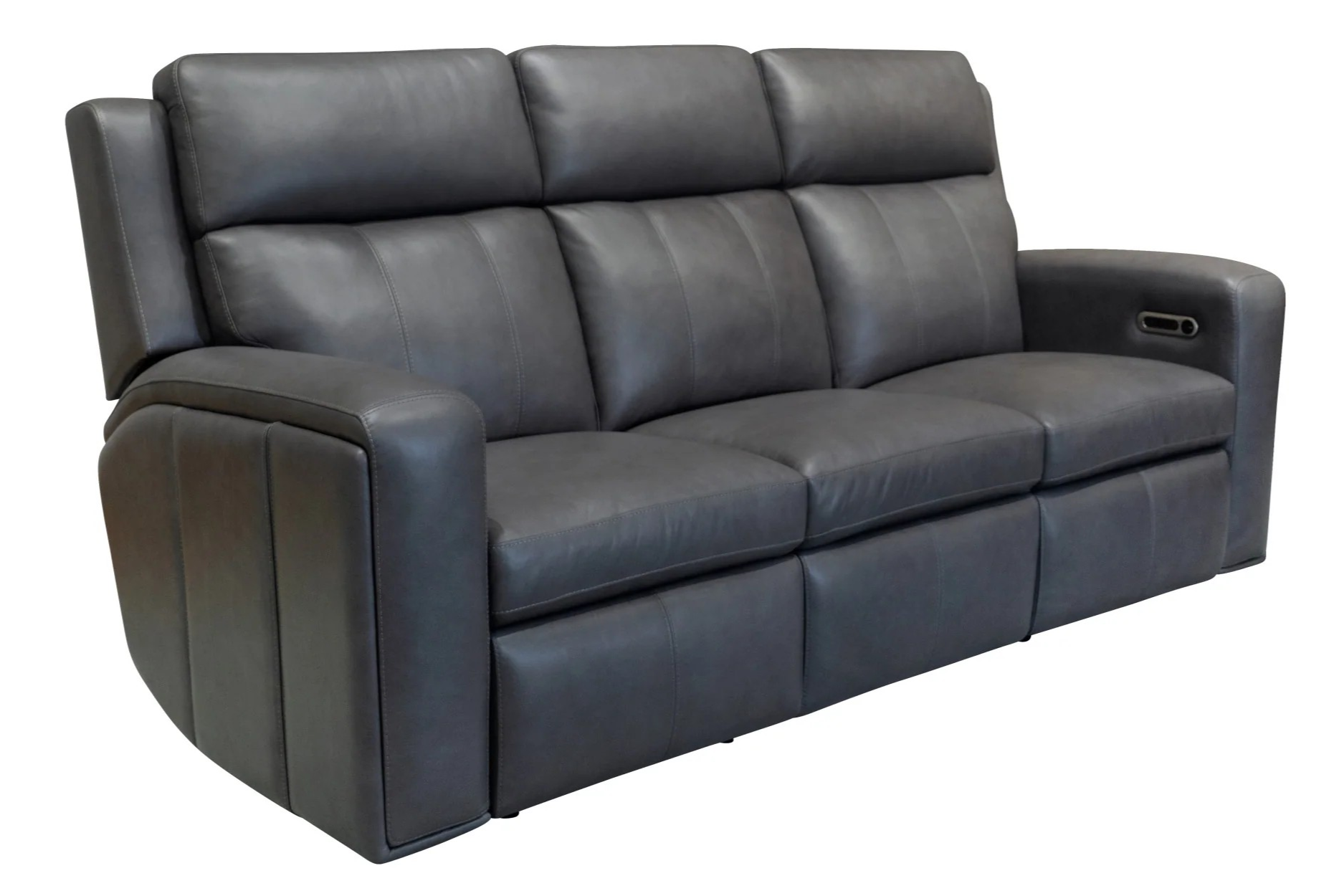 Wyatt Gunmetal Power Reclining Sofa