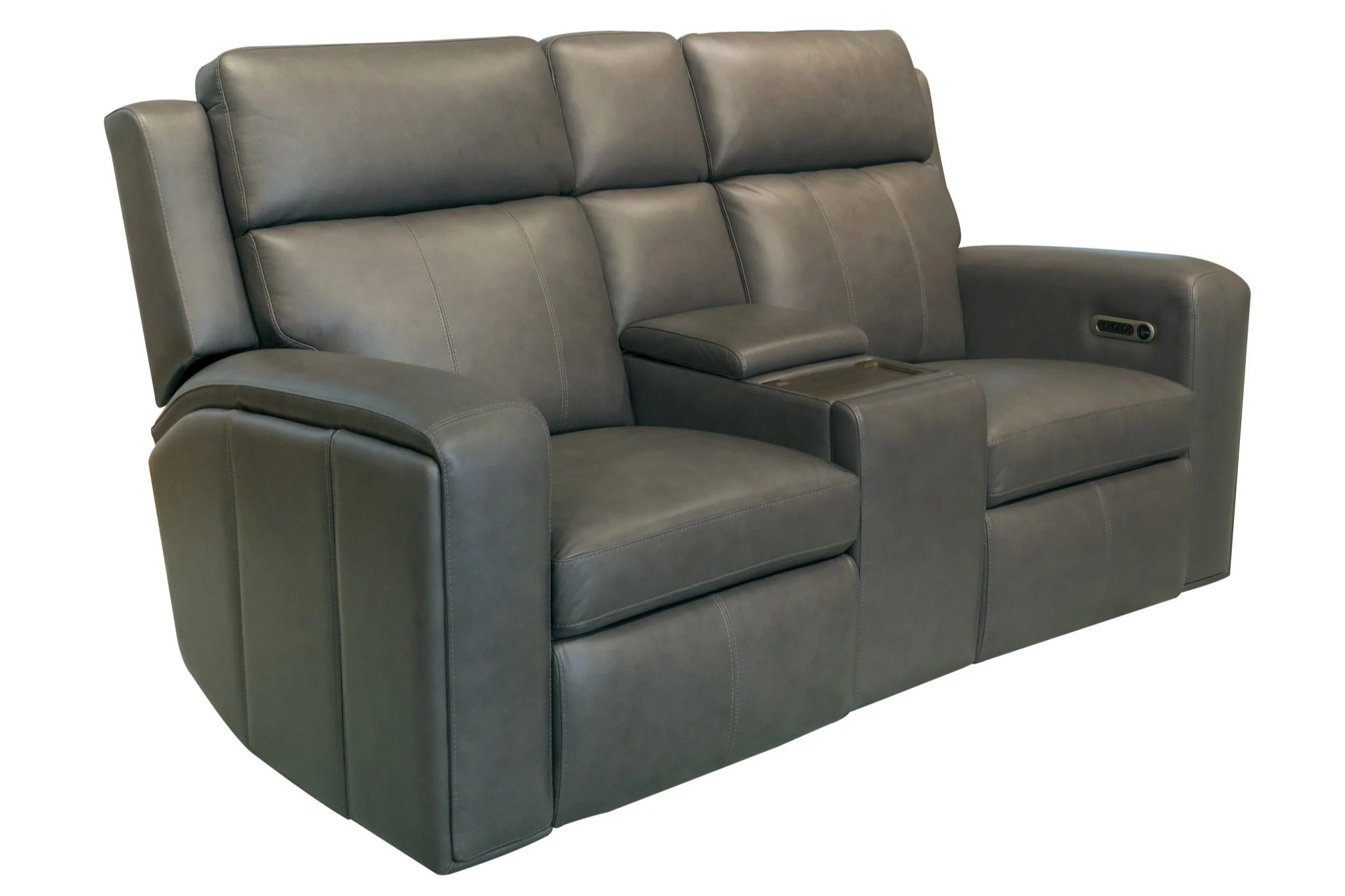 Wyatt Gunmetal Power Reclining Loveseat