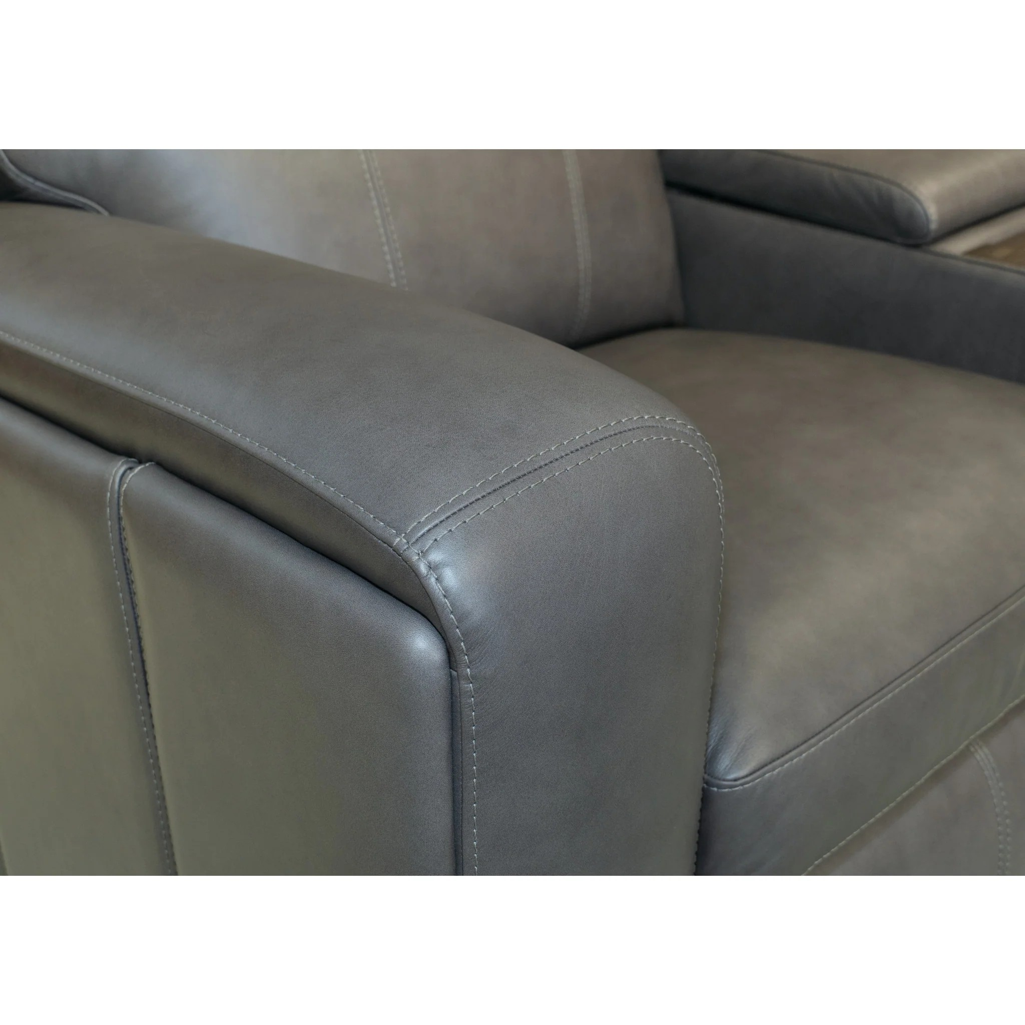 Wyatt Gunmetal Power Reclining Loveseat