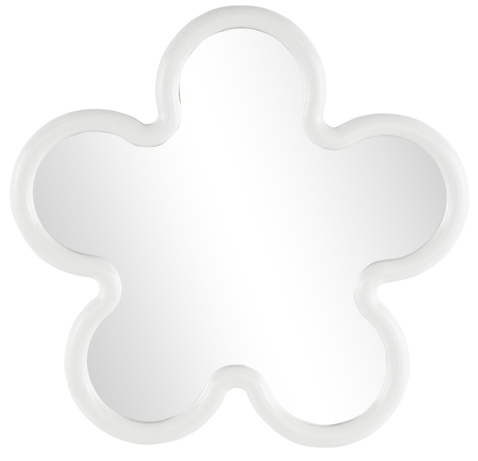 Cosmopolitan White Wood Mirror