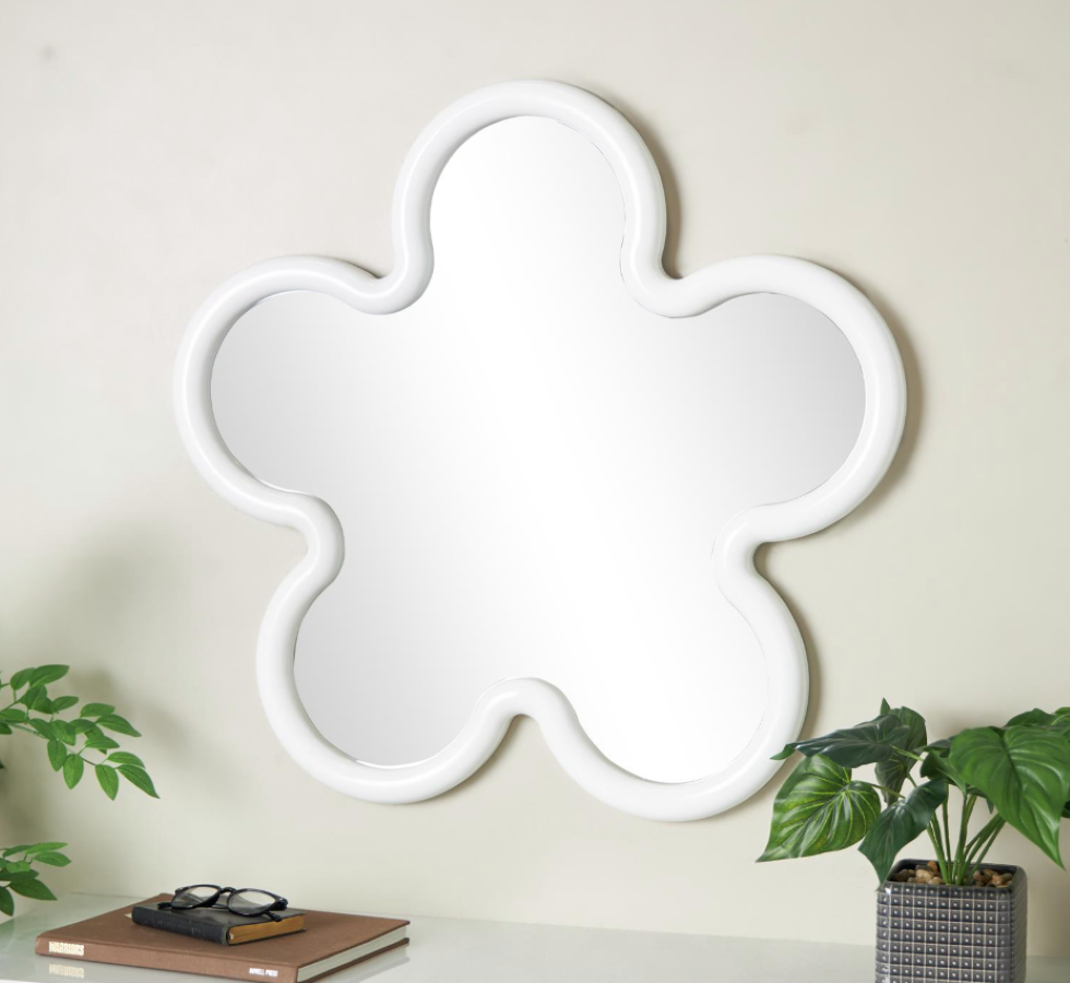 Cosmopolitan White Wood Mirror