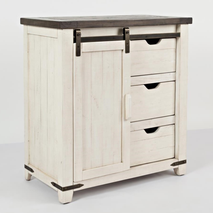 Madison County 32" Barn Door Accent Cabinet