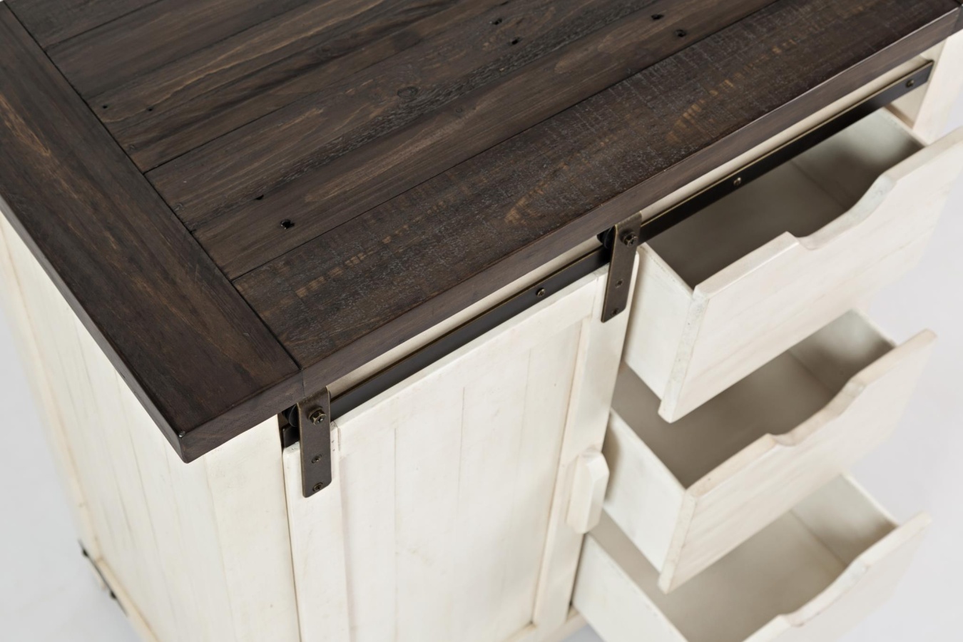 Madison County 32" Barn Door Accent Cabinet