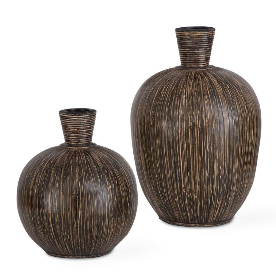 Islander Vases - Black (Set of 2)