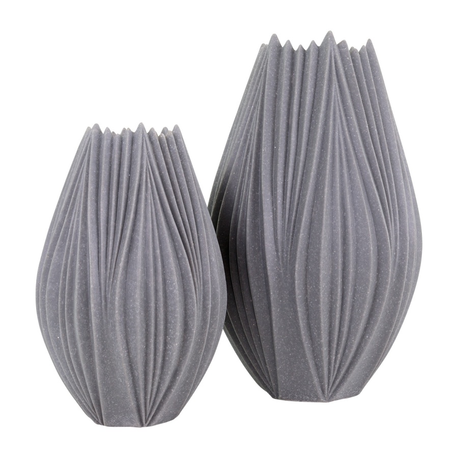 Kembar Gray Vases (Set of 2) Old Cannery Furniture