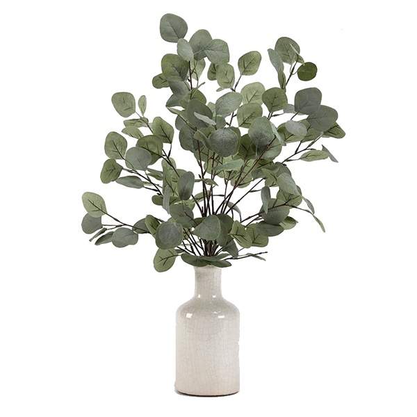 Grey/Green Eucalyptus in Ceramic Bottle