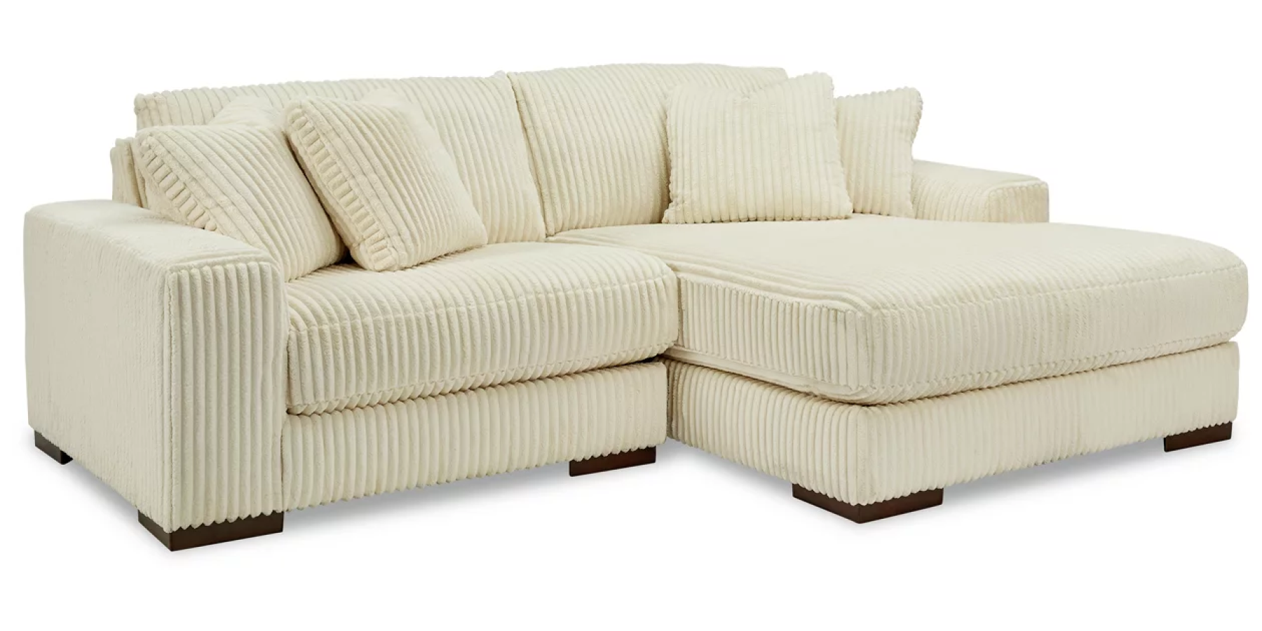 Lindyn Ivory 2Pc Sectional with Chaise