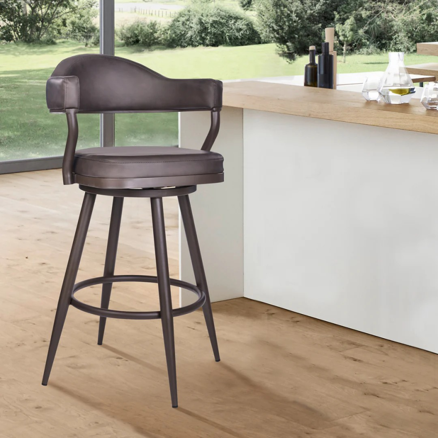 Justin Brown Swivel Barstool
