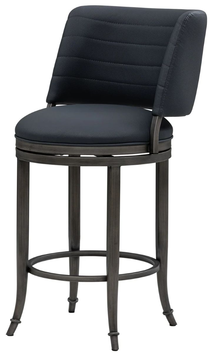 Torres Night Life Blue Swivel Barstool