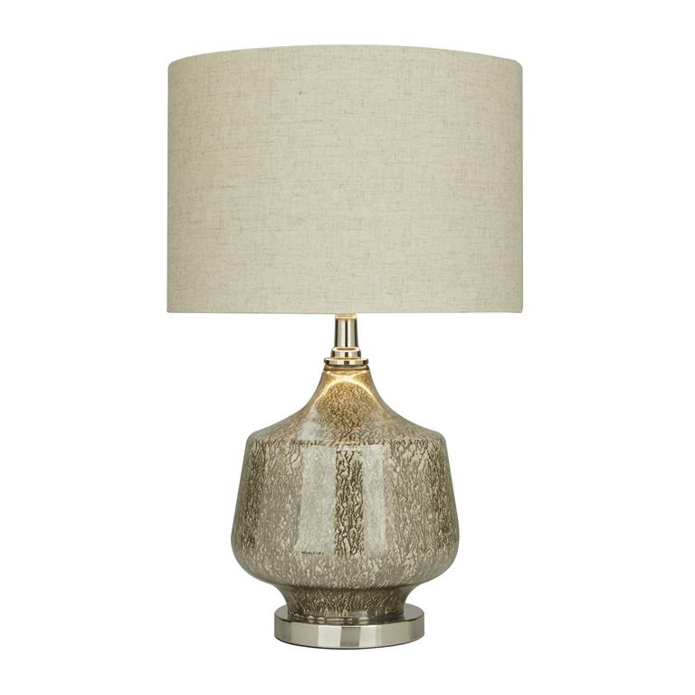 Table Lamp w/ Faux Mercury Glass Finish