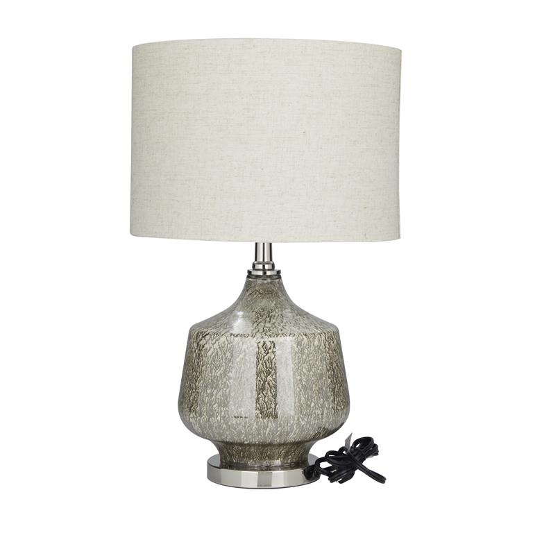 Table Lamp w/ Faux Mercury Glass Finish