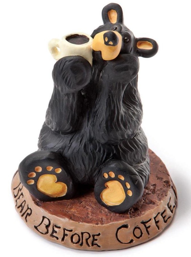 Coffee Bear Figurine