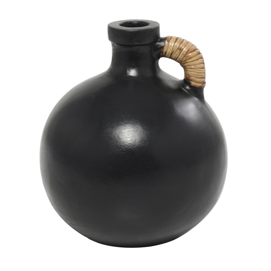 Black Ceramic Small Round Jug