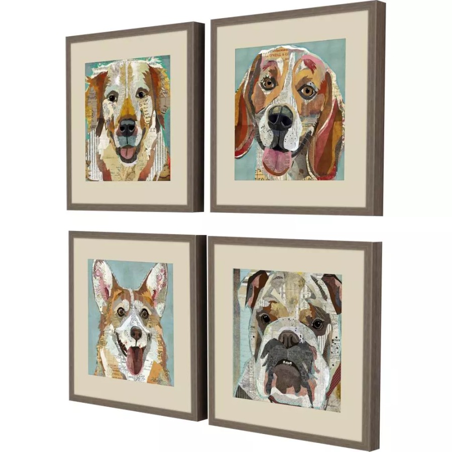 Dog Collage II (Set of 4)
