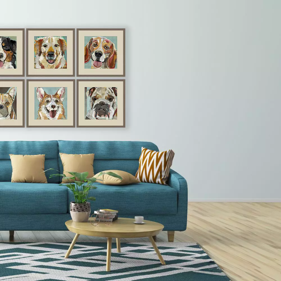 Dog Collage II (Set of 4)