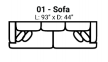 Domain Iron Sofa