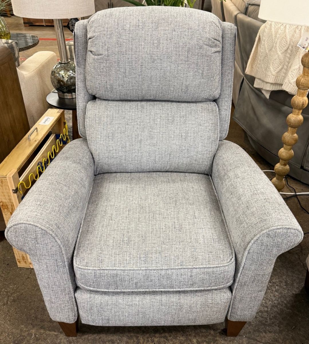 Cobblestone Cement Push-Back Recliner