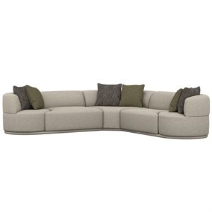 Delphine Collection 3 Piece Sectional w/ Swivel Ends