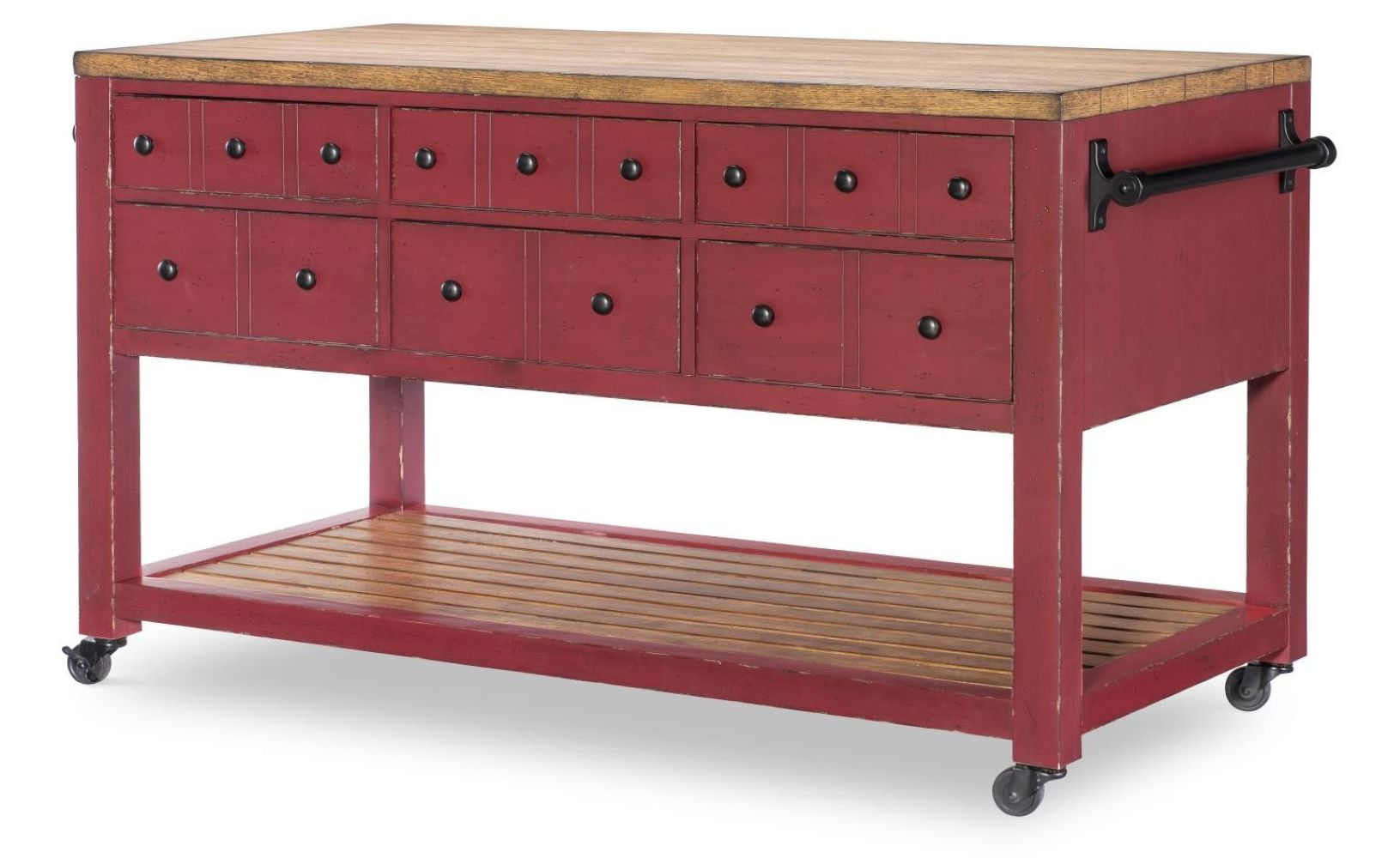 Country Living Kitchen Island w/ Casters