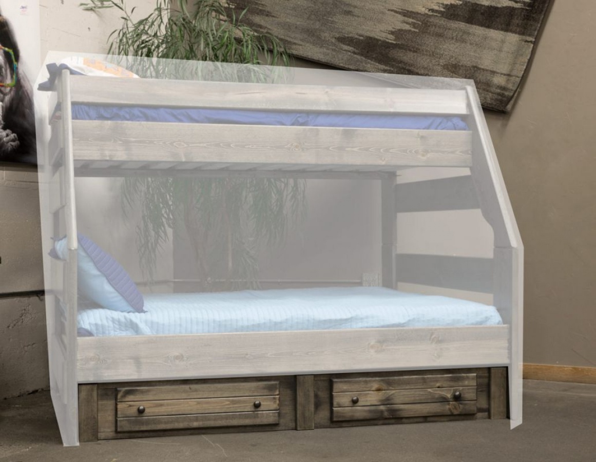 Bayview 2 Drawer Underdresser Old, Trendwood High Sierra Twin Full Bunk Bed