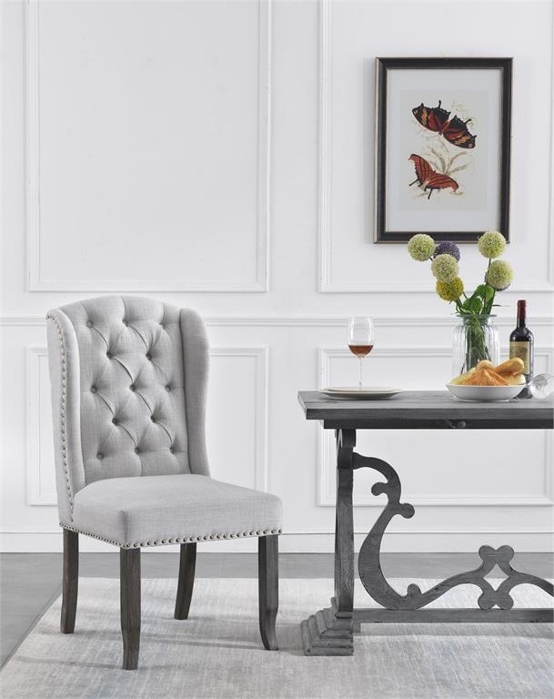 Valerie Gray Upholstered Dining Chair