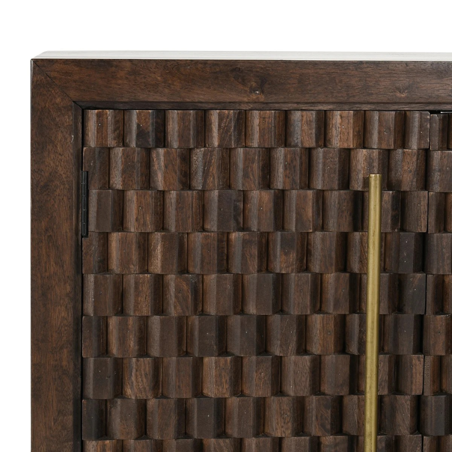 Norwood Mango Wood 4-Door Buffet