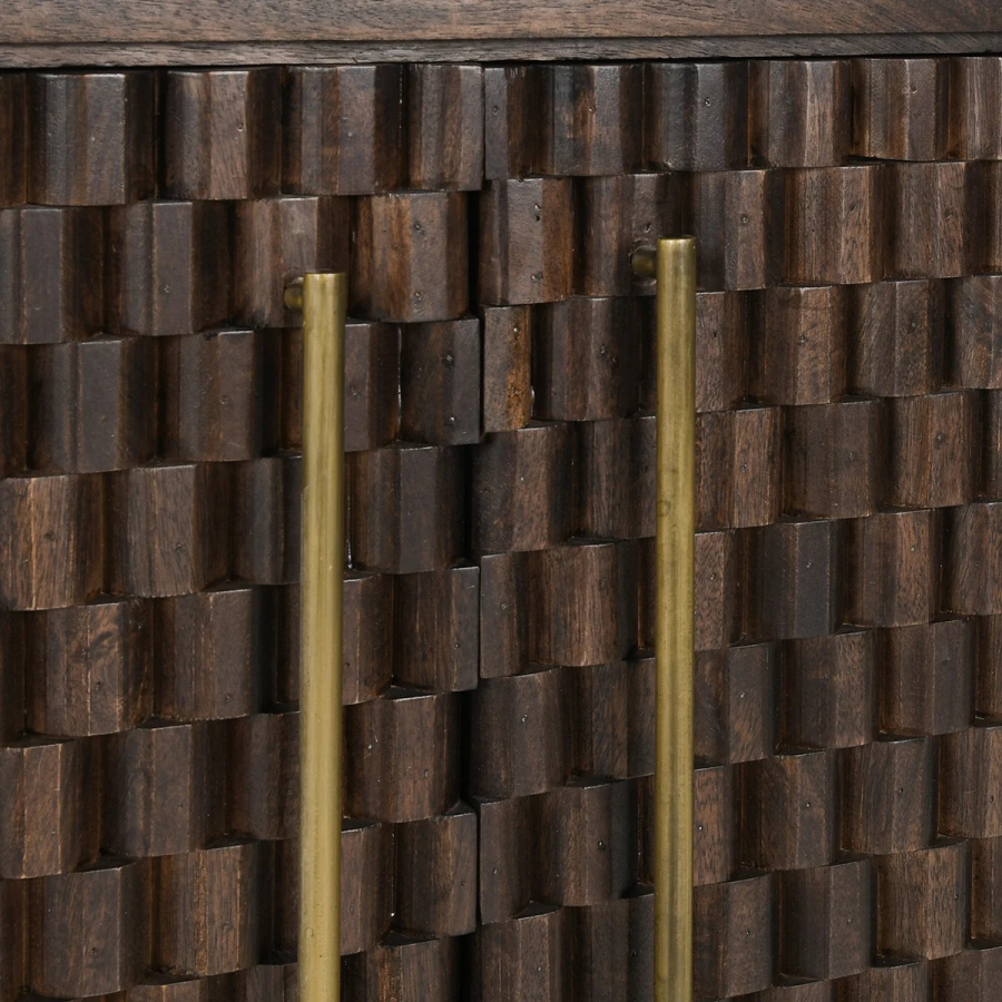 Norwood Mango Wood 4-Door Buffet