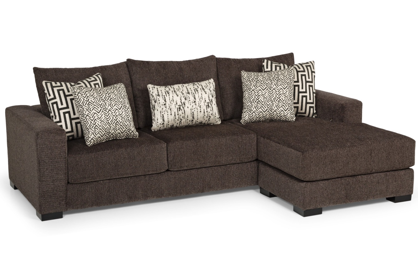 Stanton 540 sofa chaise in Champ Slate fabric.