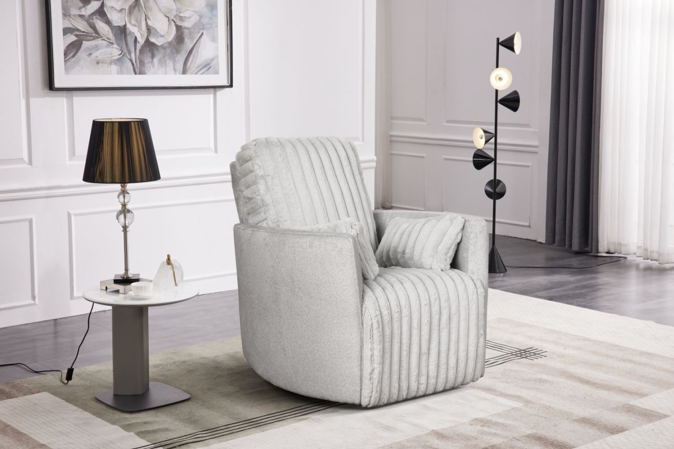 Presley Fog Swivel Glider Recliner