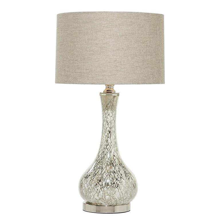 Table Lamp w/ Faux Mercury Glass Finish