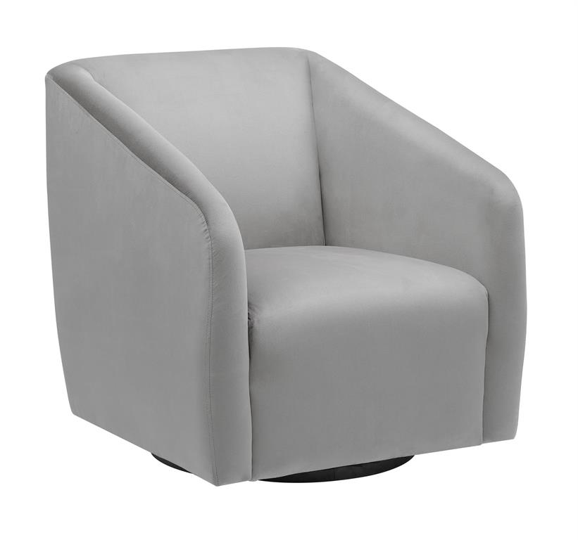 Dover Grey Swivel Accent Chair