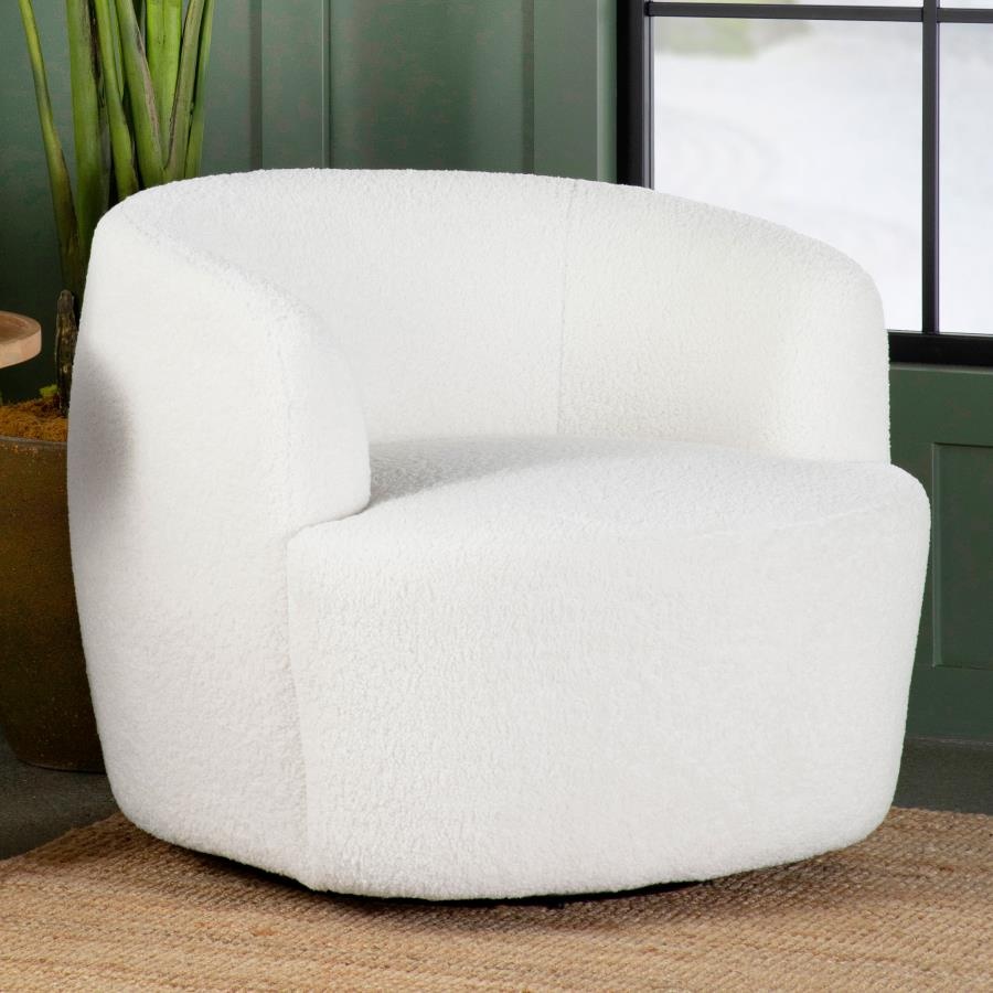 Hudson Upholstered Swivel Chair