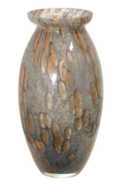 Grey Aventurina George Glass Vase
