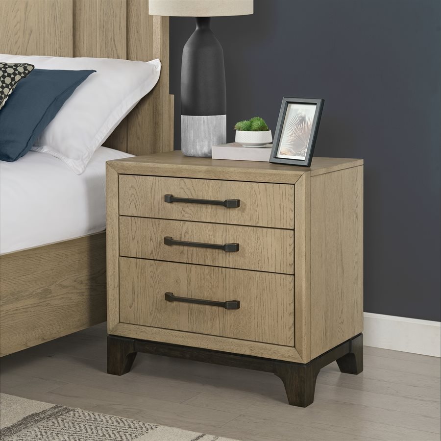 Sutton Place 3 Drawer Nightstand