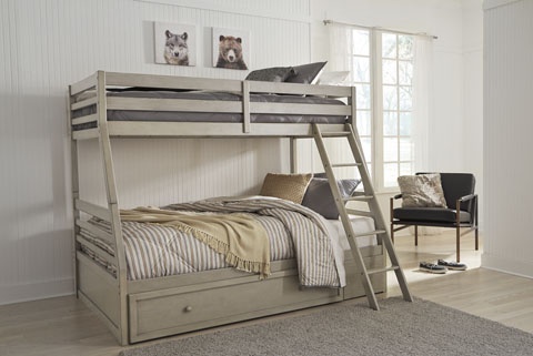 Lettner Twin/Full Bunk Bed with 1 Large Storage Drawer