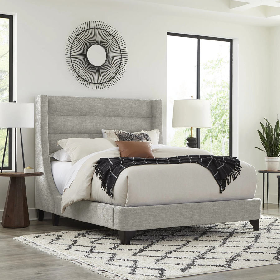 Jacob Luxe Light Grey Bed