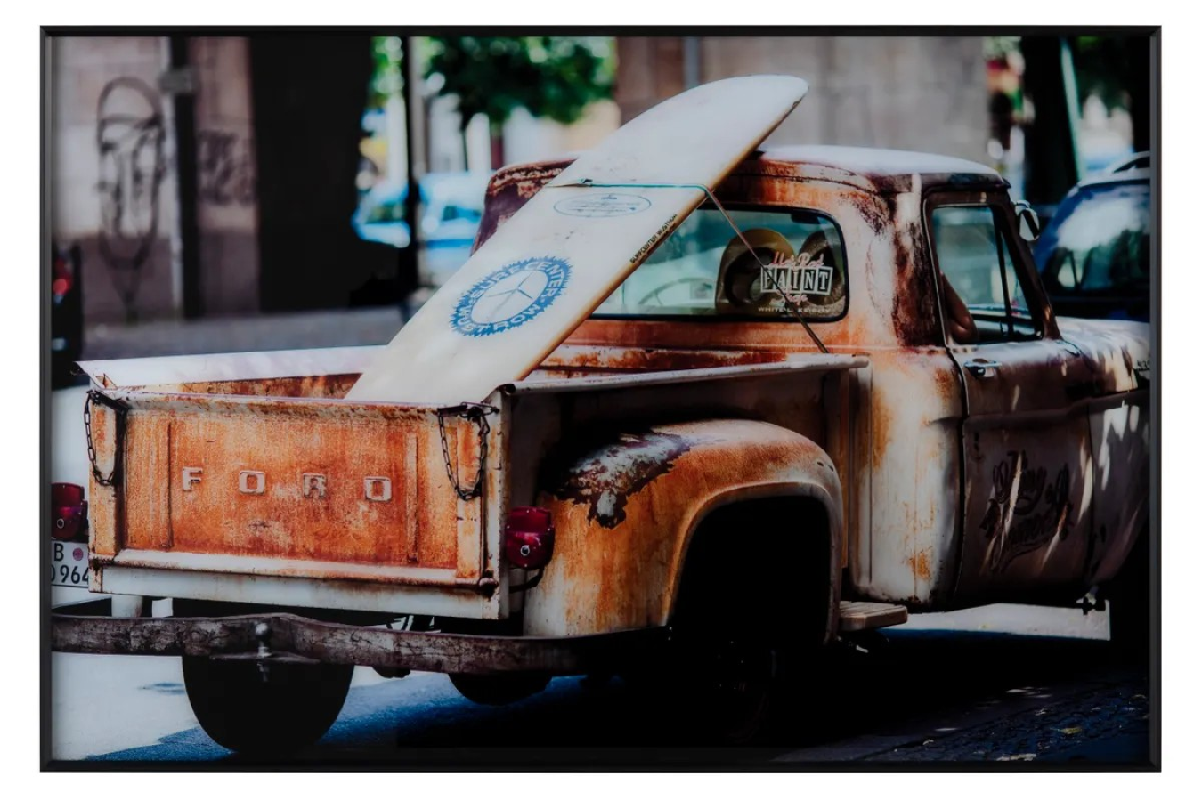 Surf's Up Tempered Glass Print